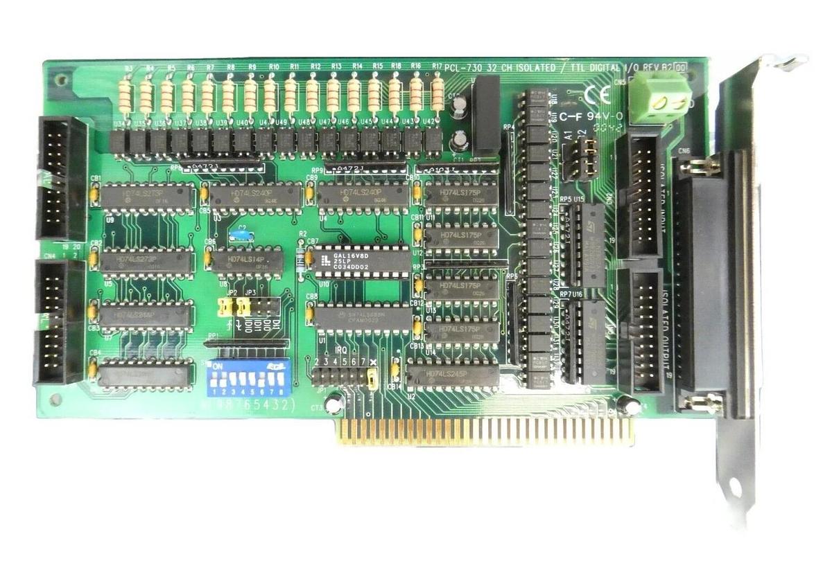 Used Advantech PCL-730 DAQ PCB Card 32 Channel Digital I/O 1903730020 AMAT Working