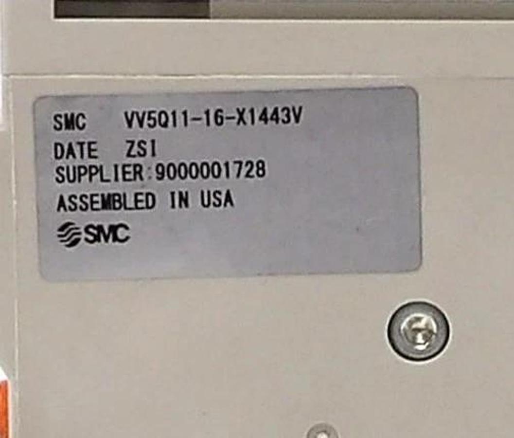 Used SMC VV5Q11-16-X1443V 16-Port Pneumatic Manifold w/ EX420-SDN2 Working Surplus