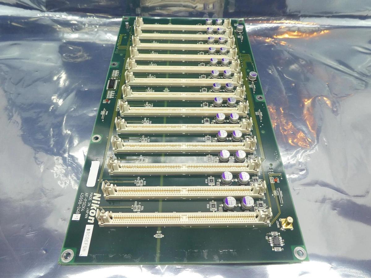 Used Nikon 4S008-048-1 Relay Backplane PCB AF-PSDX4 Copper Exposed NSR Series Working