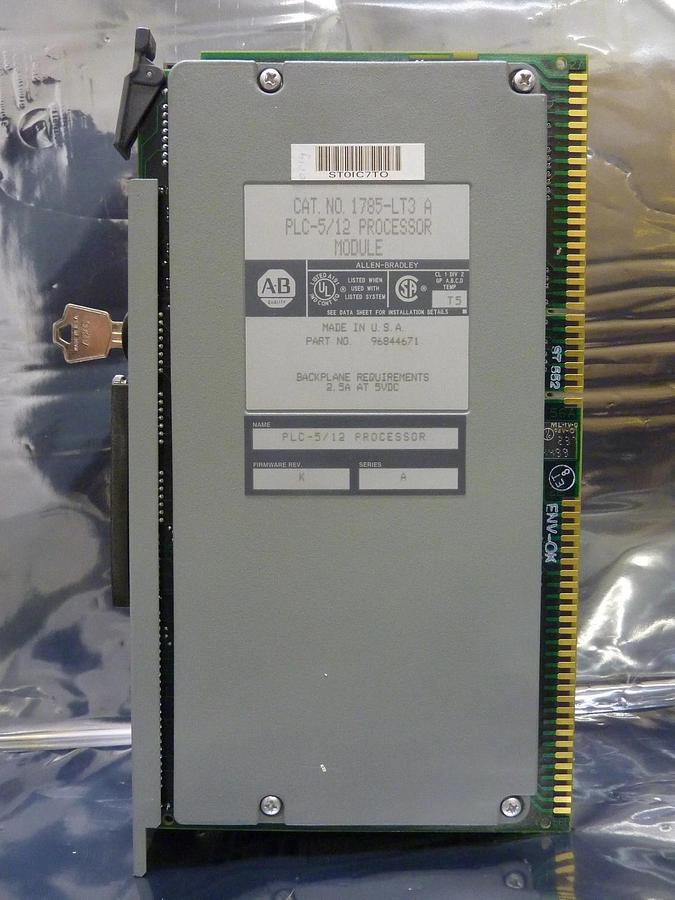 Used AB Allen-Bradley 96844671 PLC-5/12 Processor Module PLC PCB Card 1785-LT3 Used