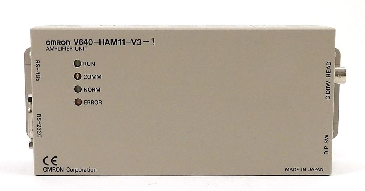 Used Omron V640-HAM11-V3-1 Amplifier Unit Reseller Lot of 2 Working Surplus