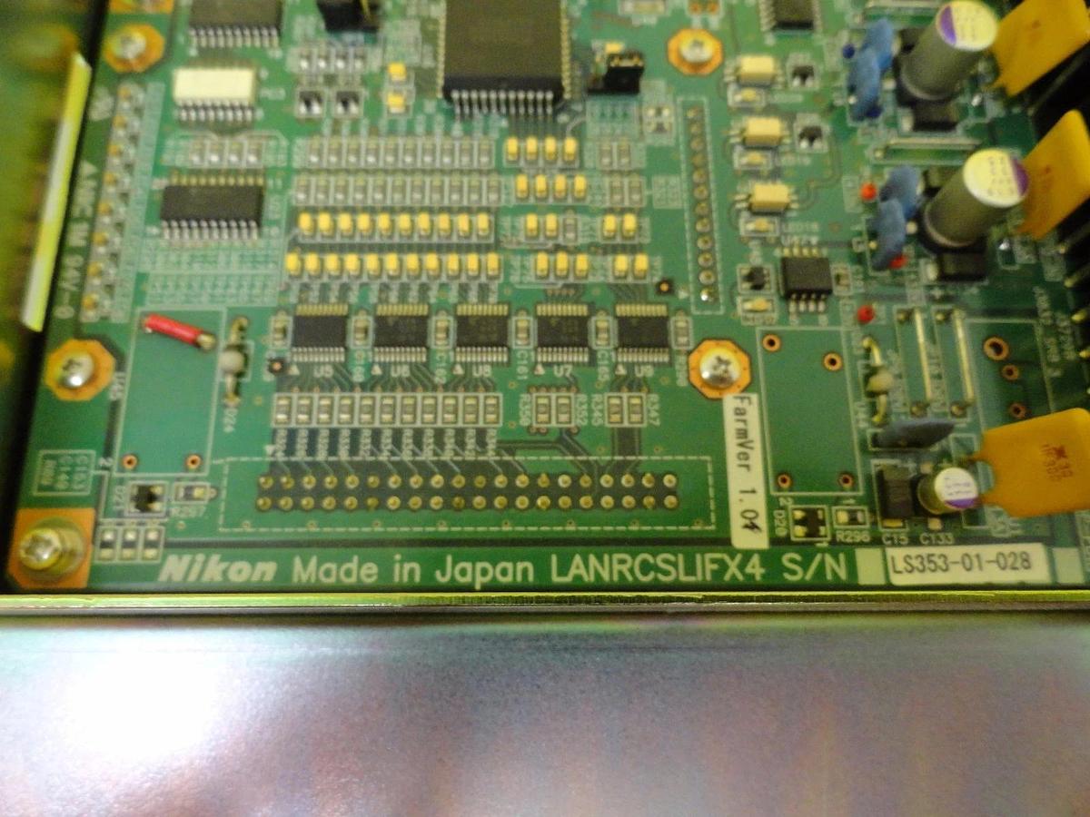 Used Nikon LANRCSLIFX4 Interface Board PCB FarmVer. 1.01 NSR-S307E DUV 300mm Used