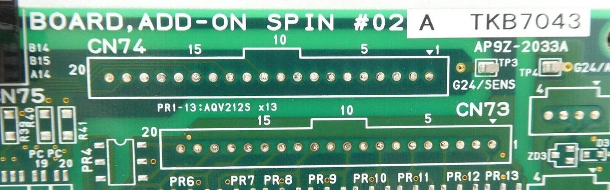 Used TEL Tokyo Electron AP9E-0858E IO Spin #01 PCB TKB7000 TKB7043 Reseller Lot of 2
