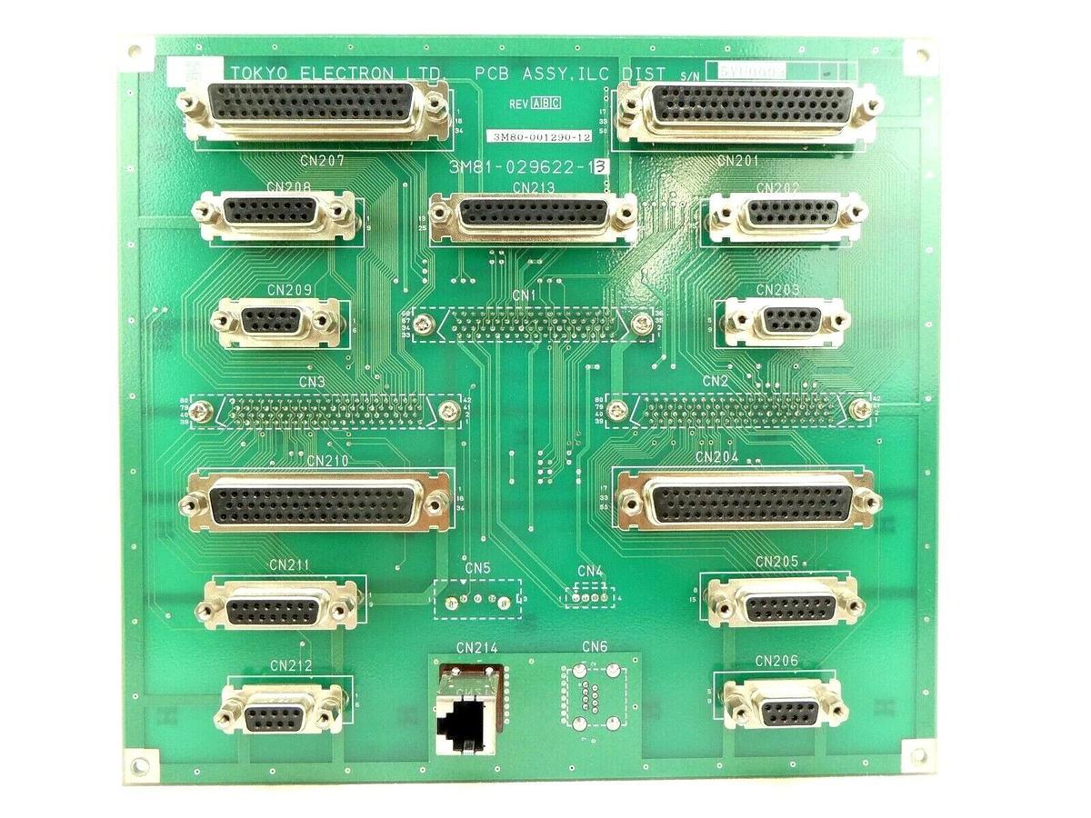 Used TEL Tokyo Electron 3M80-001290-12 Interface PCB ILC DIST Trias Working Spare