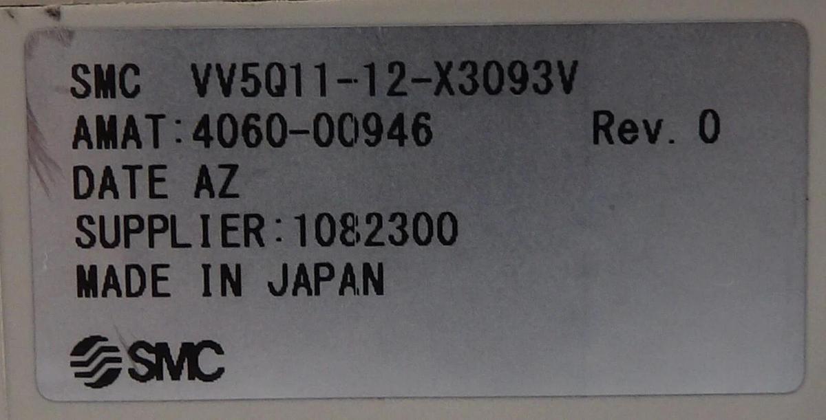 Used SMC VV5Q11-12-X3093V VV5Q11-12-DAP00479 12-Port Manifold Lot of 4 Working