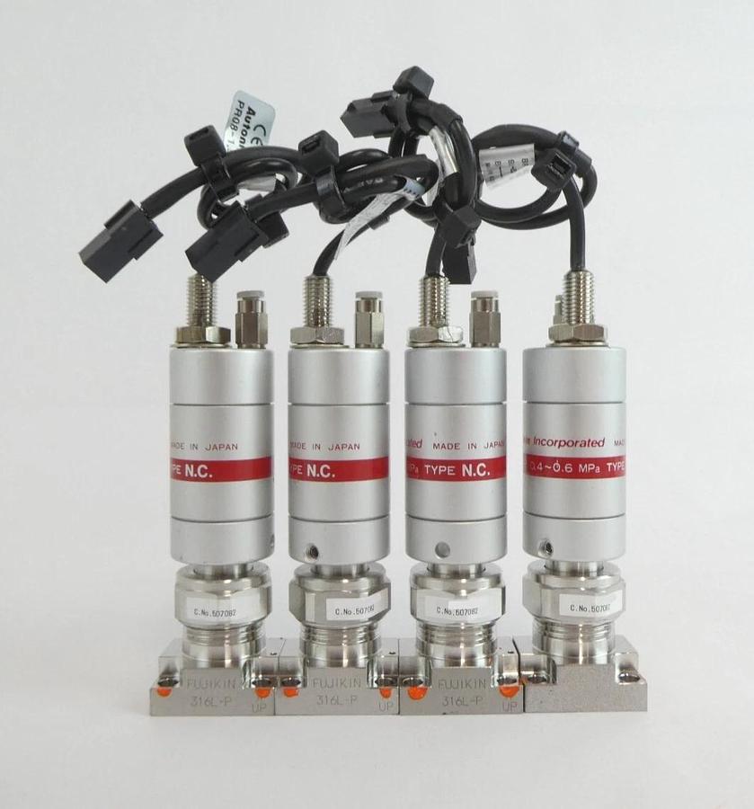 Used Fujikin 507082 507081 Diaphragm Valve 316L-P Lot of 12 Working Surplus