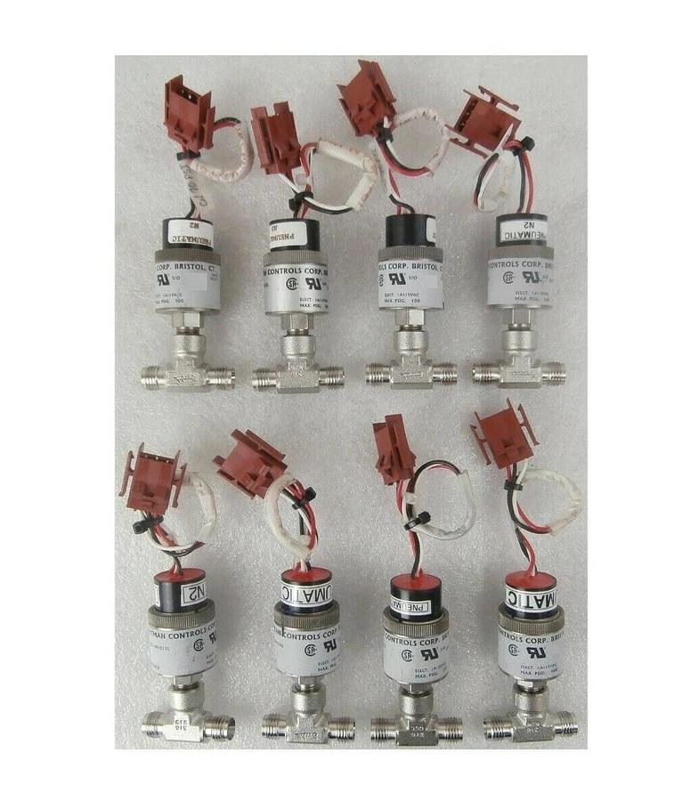 Used Whitman Controls P117G-10H-C12L Pneumatic Valve ASM 02-321566C02 Lot of 8 Spare