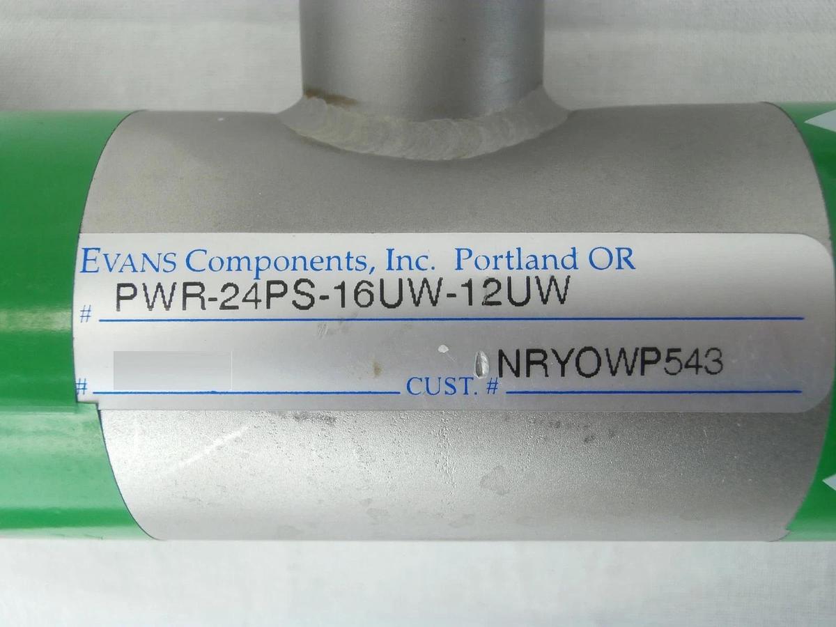 Used Evans PWR-24PS-16UW-12UW Manifold with Gauges Edwards NRYOWP543 TPU Used Working