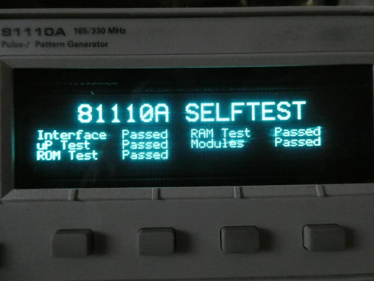 Used Agilent 81110A Pulse Pattern Generator 165/330 MHz with 81111A Modules Untested