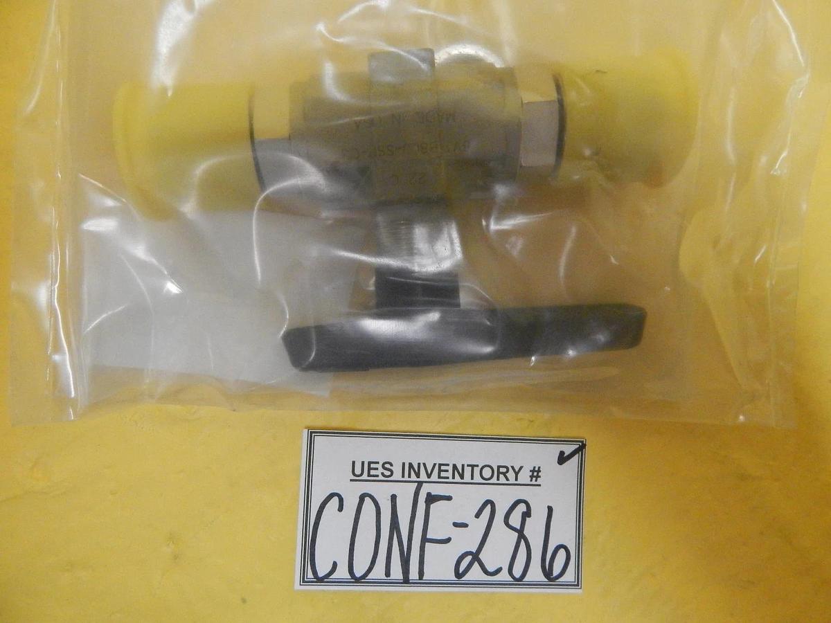 Parker 8V1-B8LJ-SSP-C3 Two Way B-Series Ball Valve Stainless Steel New Surplus