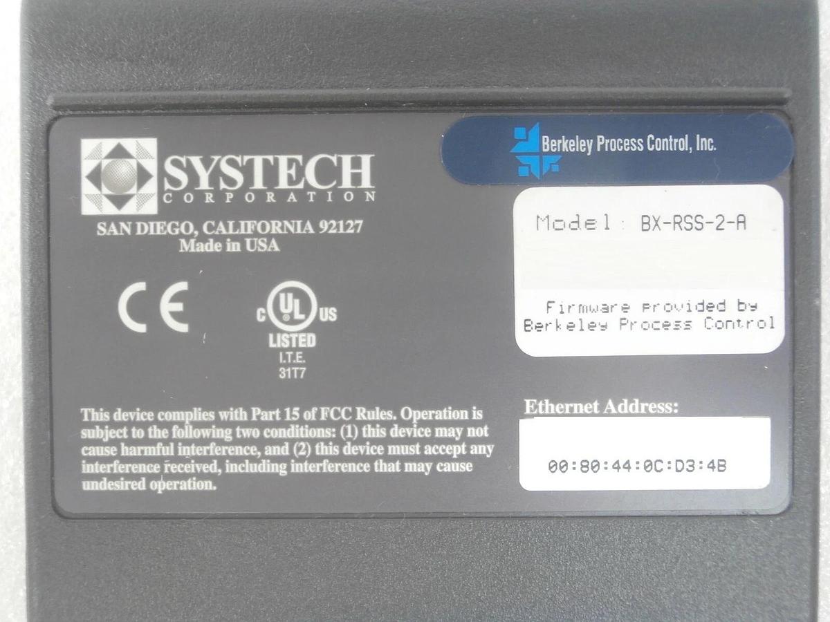 Used Systech BX-RSS-2-A Gateway Berkeley Process Control Lot of 4 AMAT Working