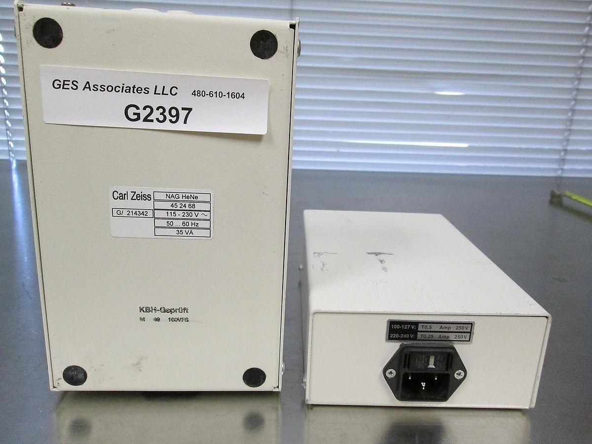 Used Carl Zeiss 45 24 68 Laser Power Supply Nag HeNe