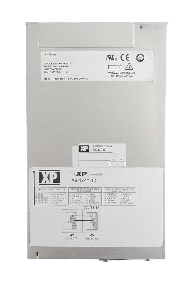 Used XP Power X9-XB0572 Power Supply fleXPower X9-4Y4Y-12 10017043 Working Surplus