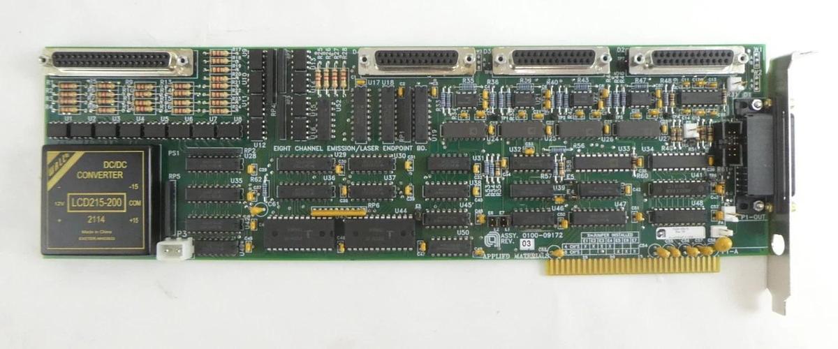 Used AMAT Applied Materials 0100-09172 8 Channel Emission/Laser Endpoint PCB Lot of 2
