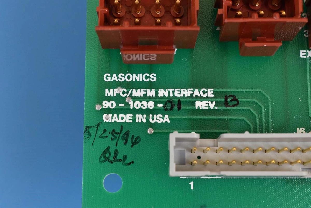 Used Gasonics 90-1036-01 PCB MFC/MFM Interface