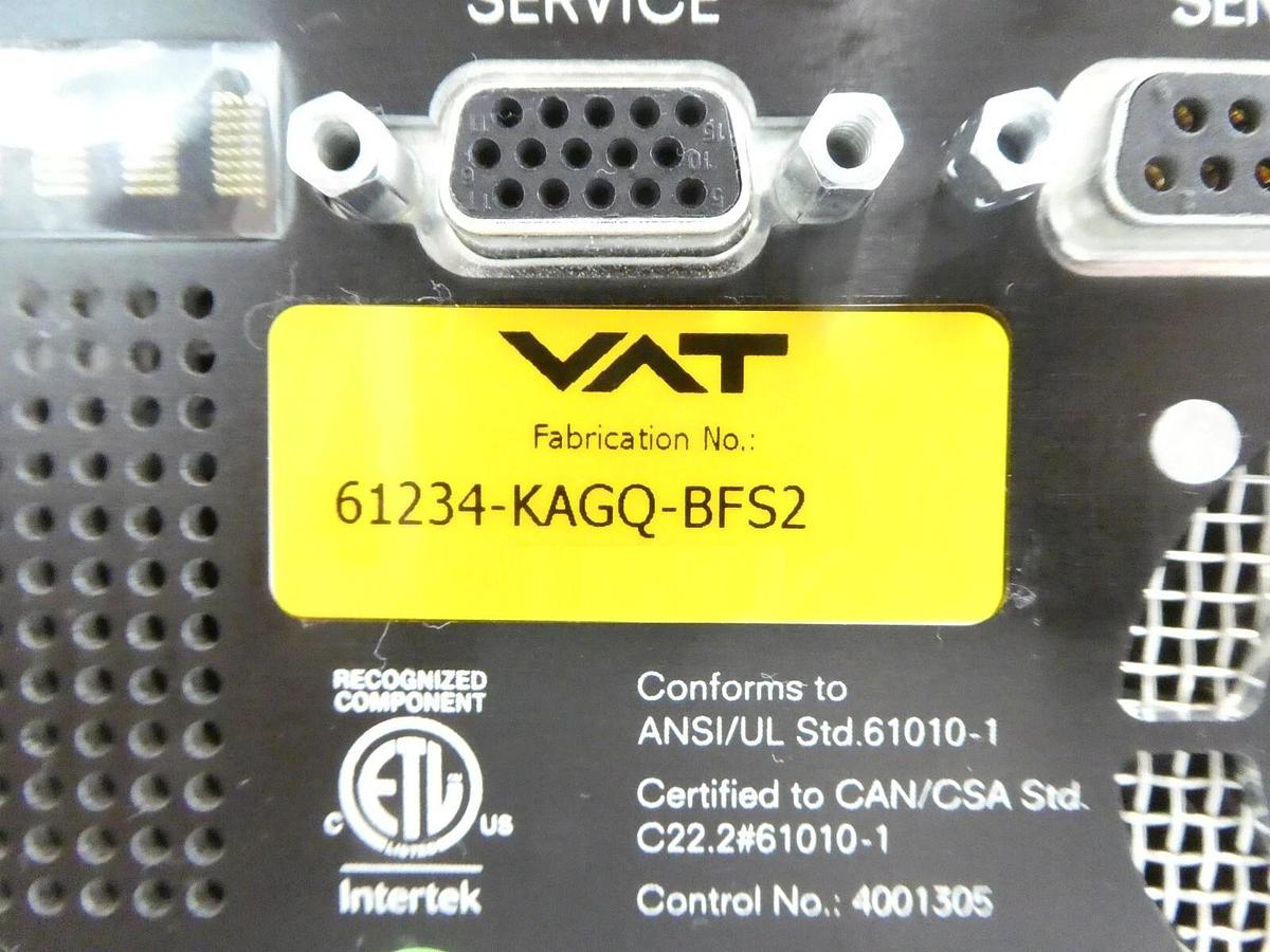 Used VAT 61234-KAGQ-BFS2 Butterfly Valve Control Series 612 Damaged Heater Working