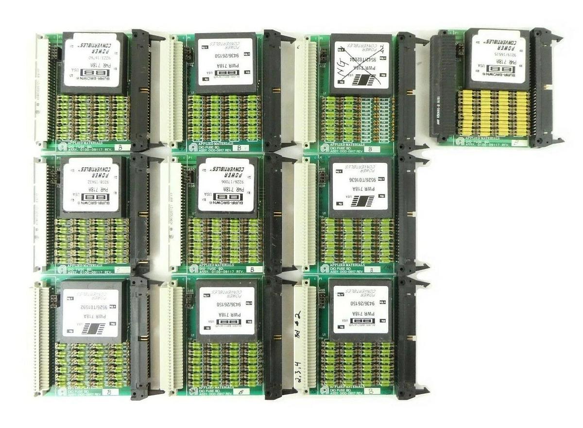Used AMAT Applied Materials 0100-09117 DIO Fuse Board PCB Reseller Lot of 10 Working