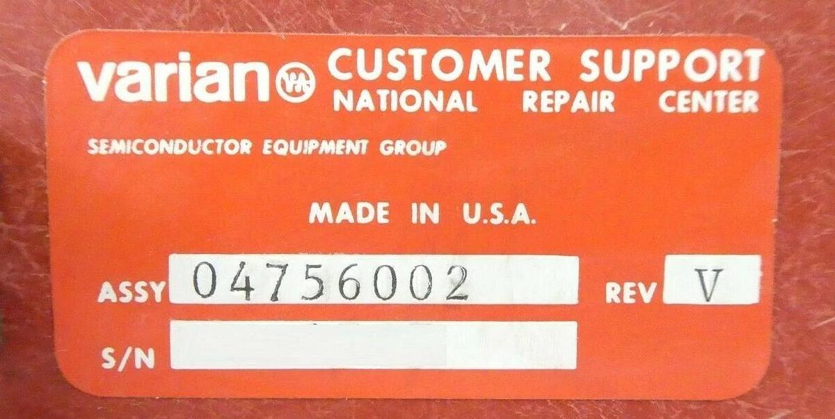 Refurbished Varian Semiconductor Equipment 4756002 High Voltage Scan Amplifier Refurbished