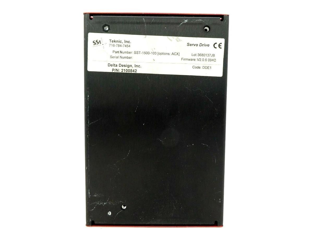 Used Teknic SST-1500-103 Servo Drive SSt ServoStepper V2.0.6 Delta Design 2100842
