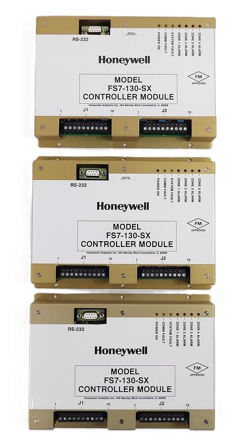 Used Honeywell Analytics FS7-130-SX Controller Module Reseller Lot of 3 Working