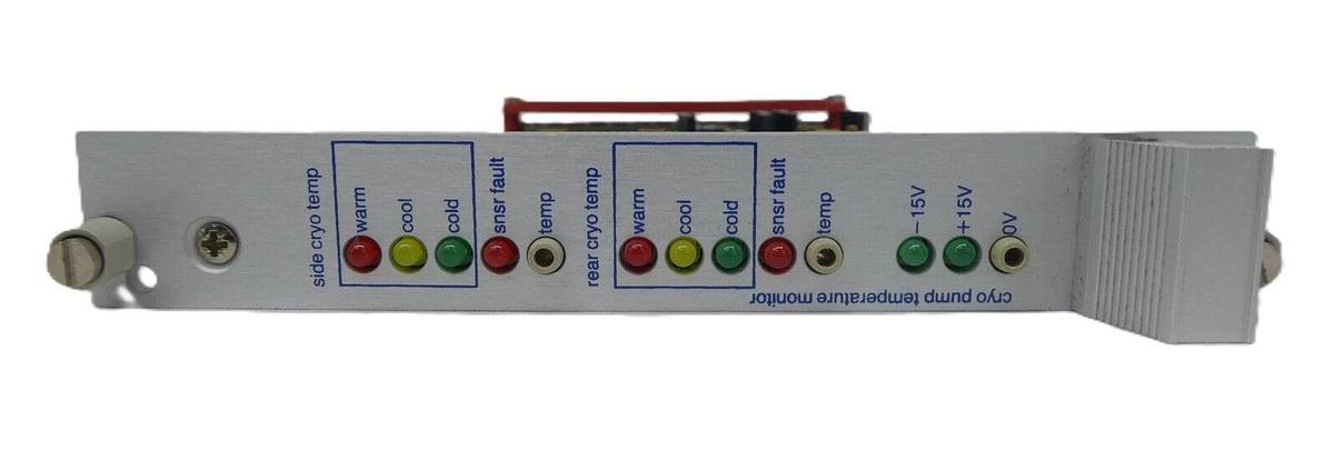 Used AMAT Applied Materials 0100-90071 Cryo Pump Temperature Monitor PCB Card Working