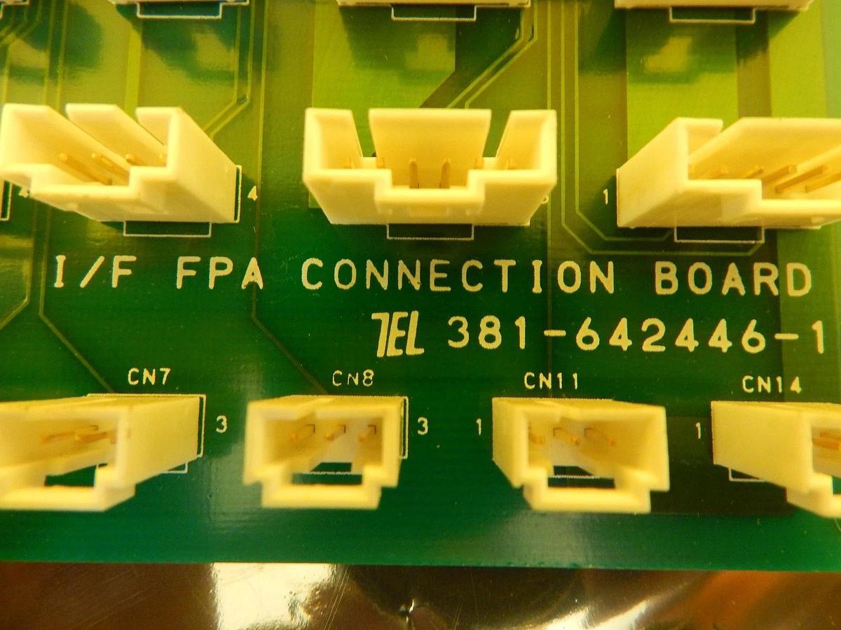 Used TEL Tokyo Electron 381-642446-1 I/F FPA Connection Board PCB MARK 8 Used