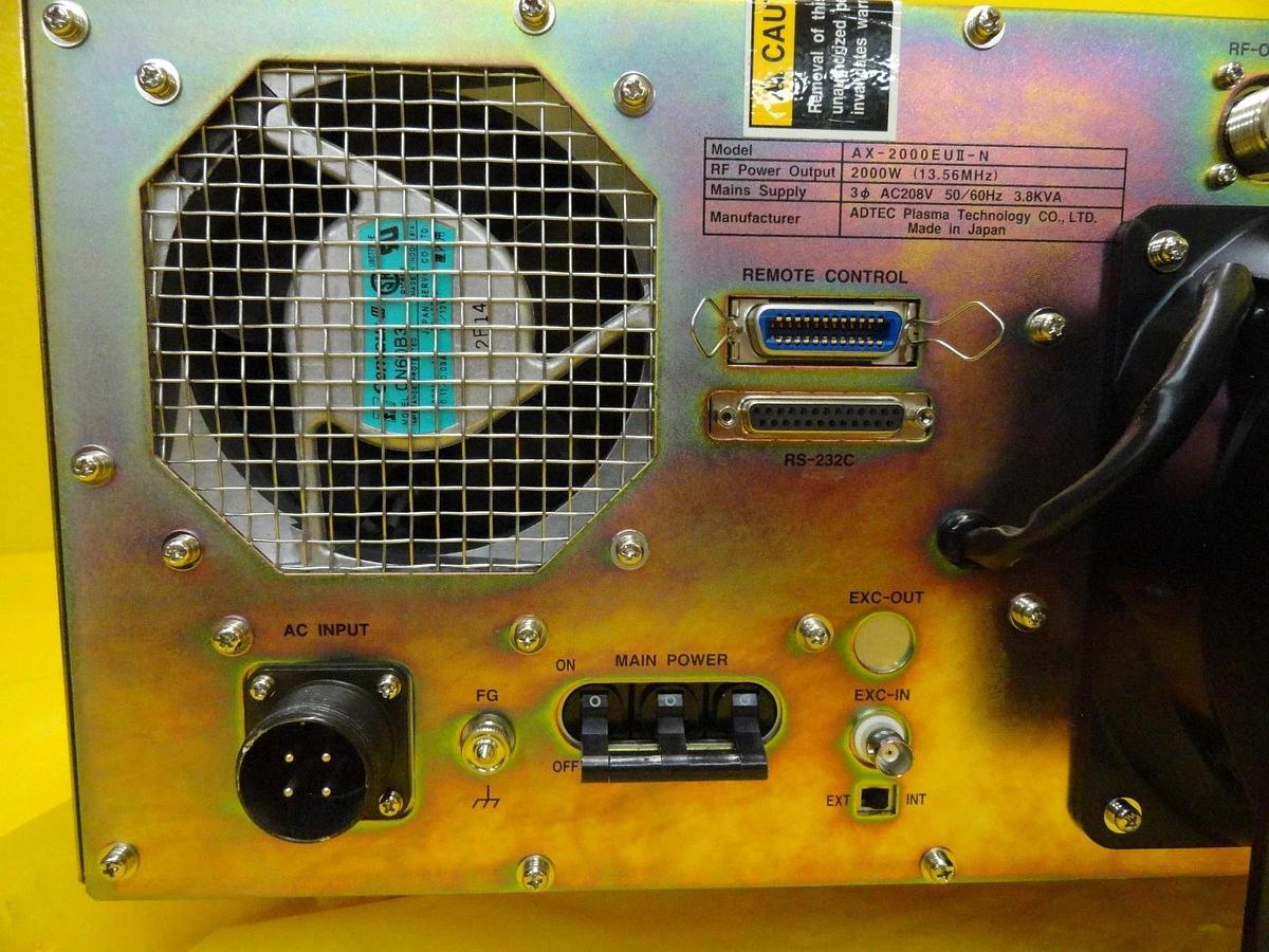 Used ADTEC Plasma Technology AX-2000EUII-N RF Generator Novellus 27-286651-00 Tested