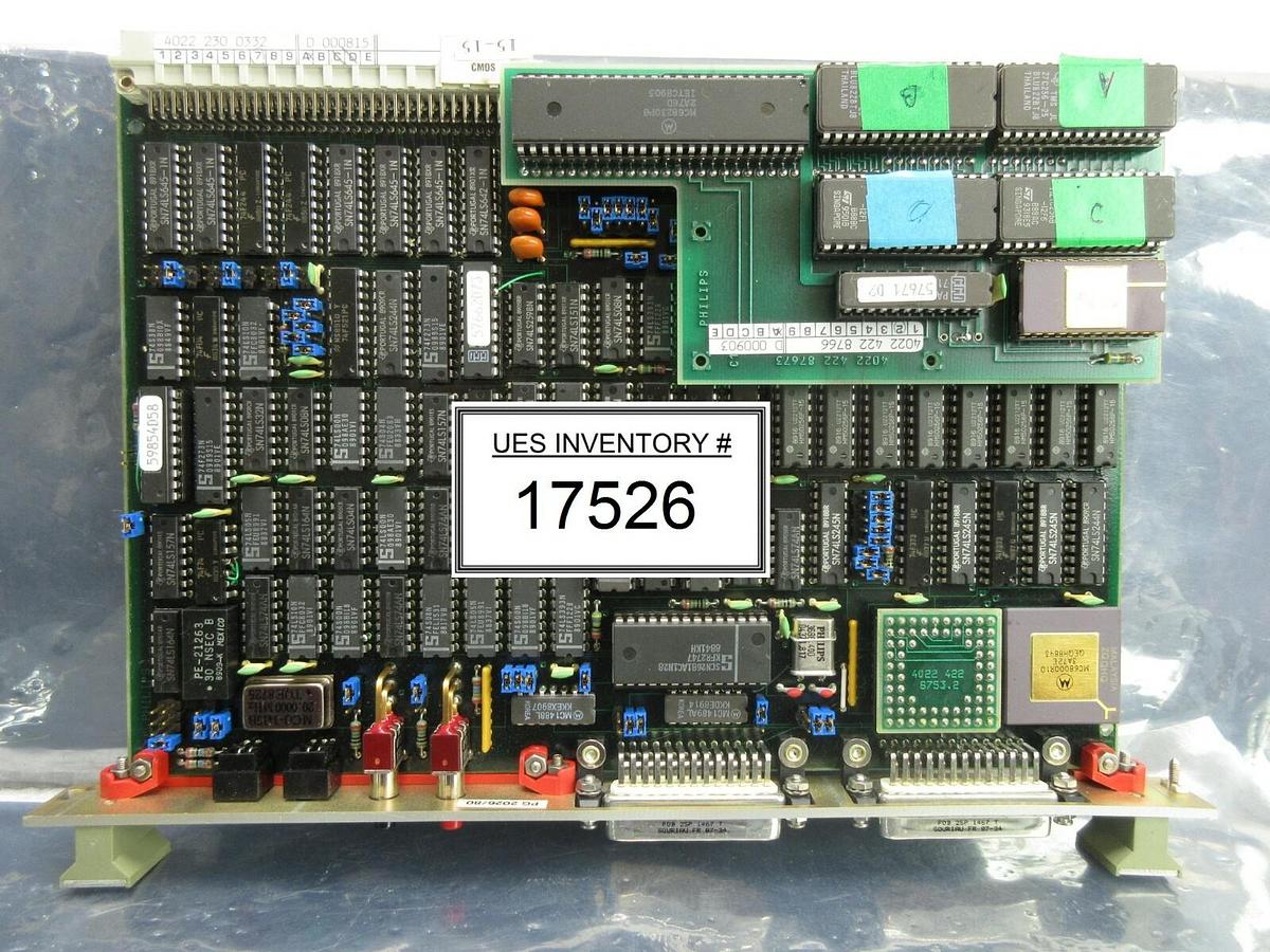 Used Philips PG2026 CPU PCB Card ASML 4022.230.0332 PAS 5000/2500 Wafer Stepper Used