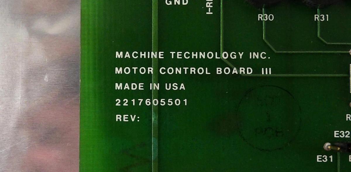 Used Machine Technology 2217605501 Motor Control III PCB Card Working Surplus