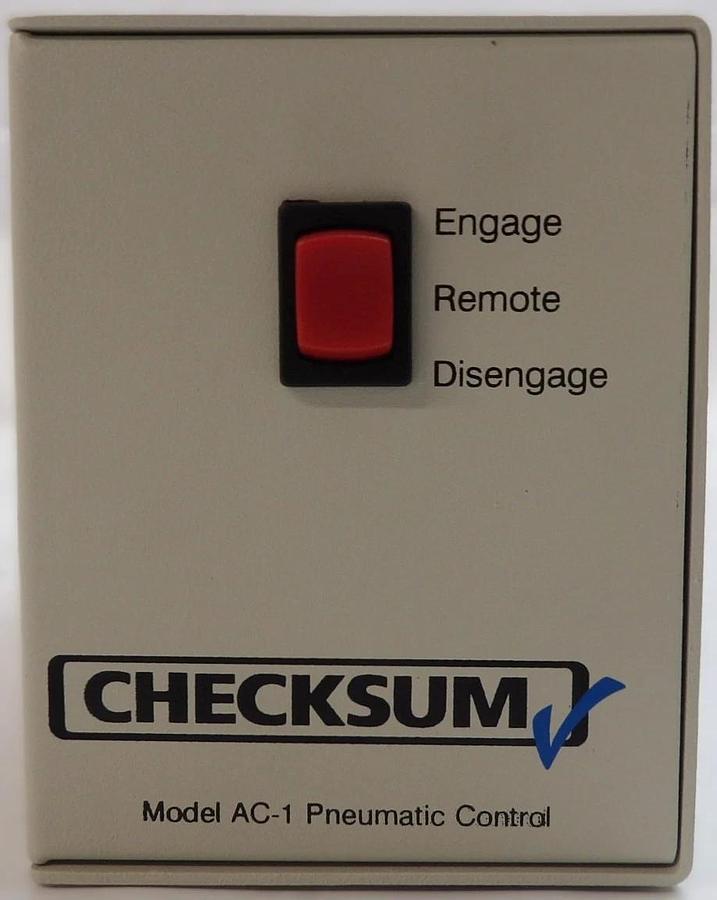 Used Checksum Model AC-1 Pneumatic Control Lot of 2 Working