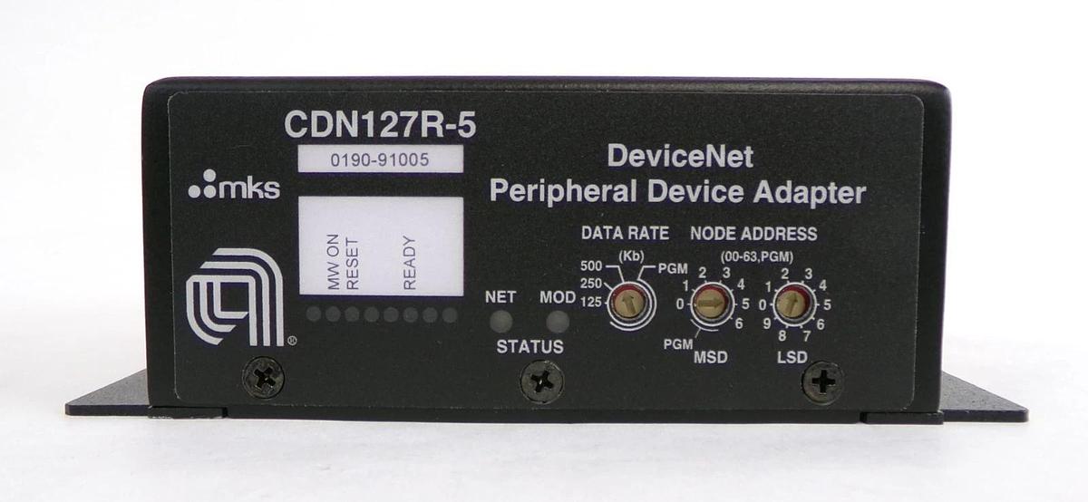 MKS Instruments CDN127R-5 DeviceNet Peripheral Adaptor Lot of 2 New