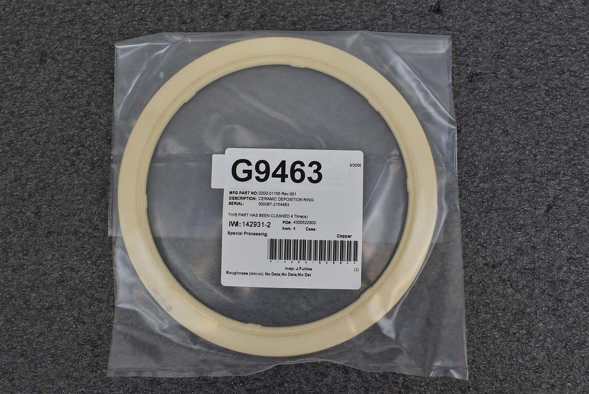 Used Applied Materials 0020-01155 Ceramic Deposition Ring