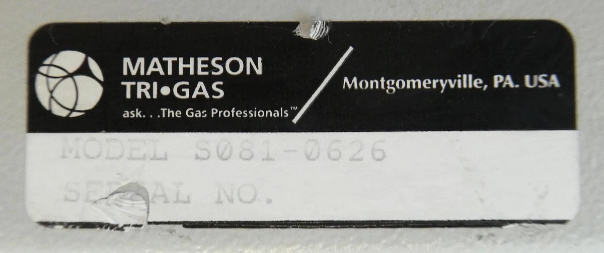 Used Matheson Tri-Gas S081-0626 PRO 201 Controller S085-0206 SEMI-GAS Working Surplus