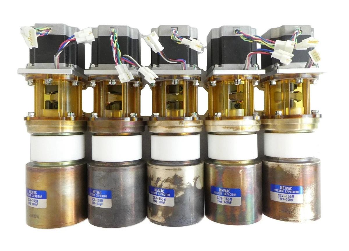 Used Meivac SCV-155M Vacuum Variable Capacitor Reseller Lot of 5 Working Surplus