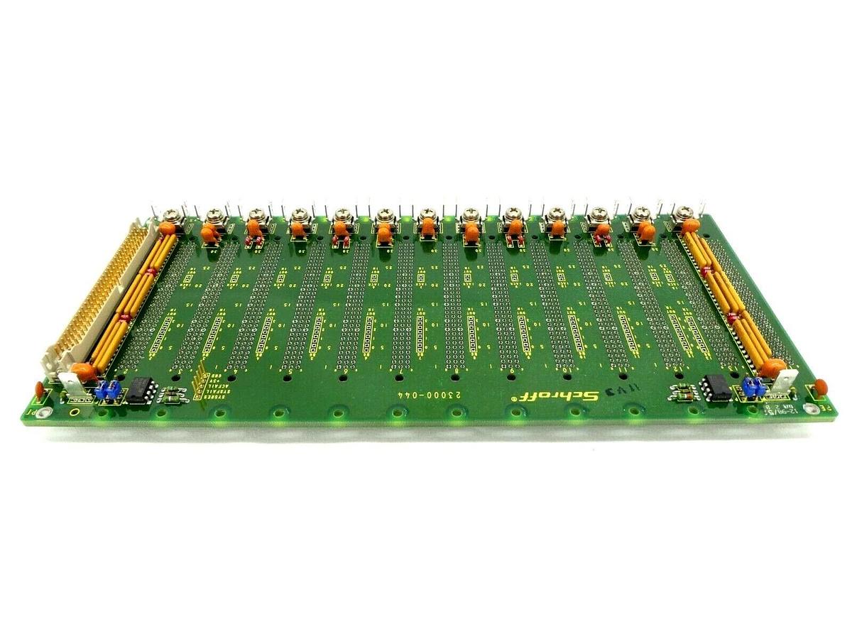 Used Schroff 23000-044 Expansion Board Backplane PCB VME J1 14 Slot Working Surplus