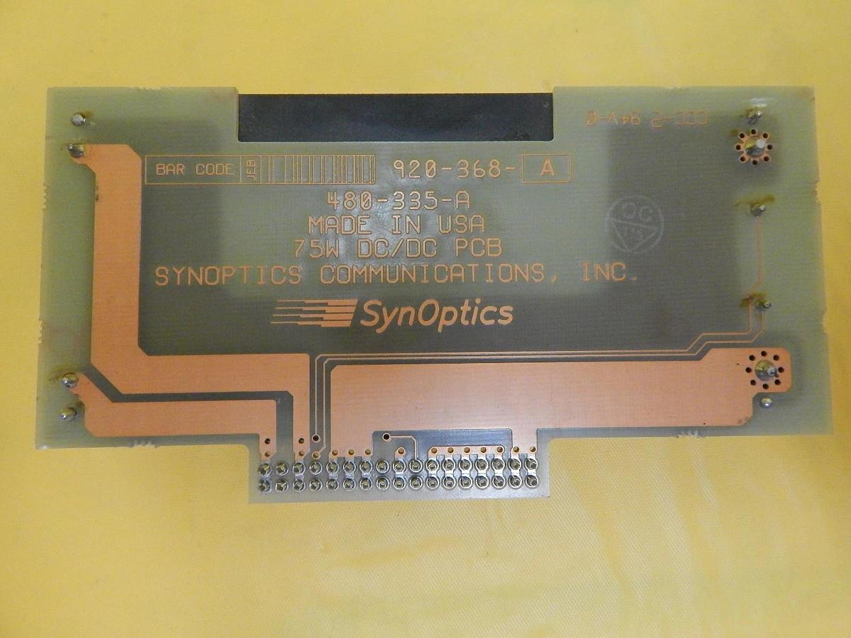 Used SynOptics 920-368-A DC/DC PCB 480-335-A 75W Used Working