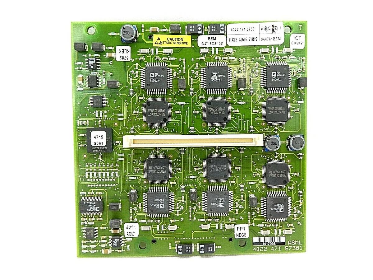 Used ASML 4022.471.6736 Integrated Circuit Board PCB AD9260AS LVTH182502A Working