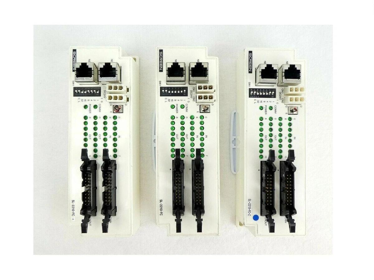 Used Screen SL-2210-FC Network Control Module SL-2210-FC-A SL-2210-FC-Z Lot of 3