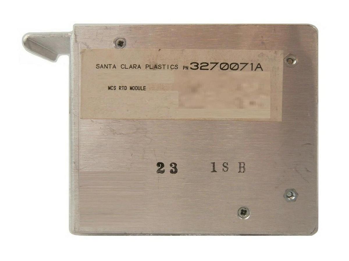 Used SCP Santa Clara Plastics 3270071A MCS RTD Module Working Surplus