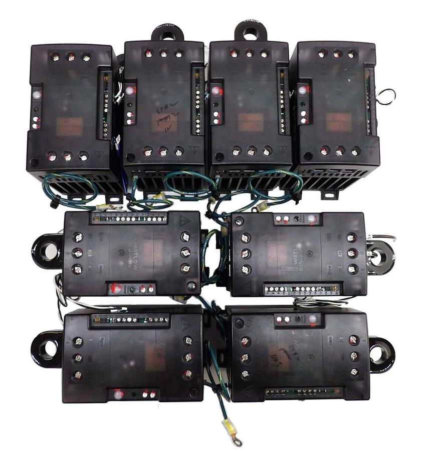 Used Watlow DC10-20L5-0000 Solid State Power Control DIN-a-mite Lot of 8 Working