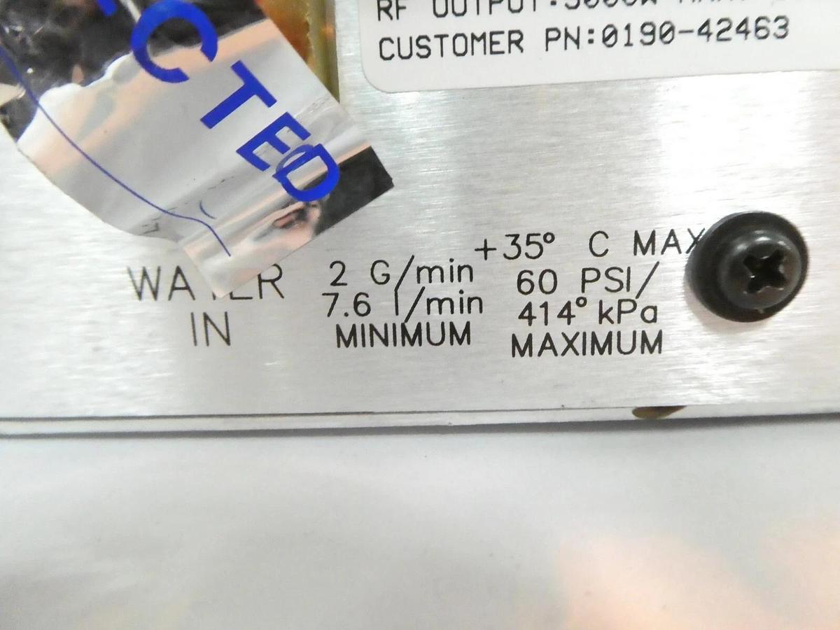 Used Spectrum B-5002 ENI Power Systems B-5002-12054 RF Generator 1.985MHz Untested