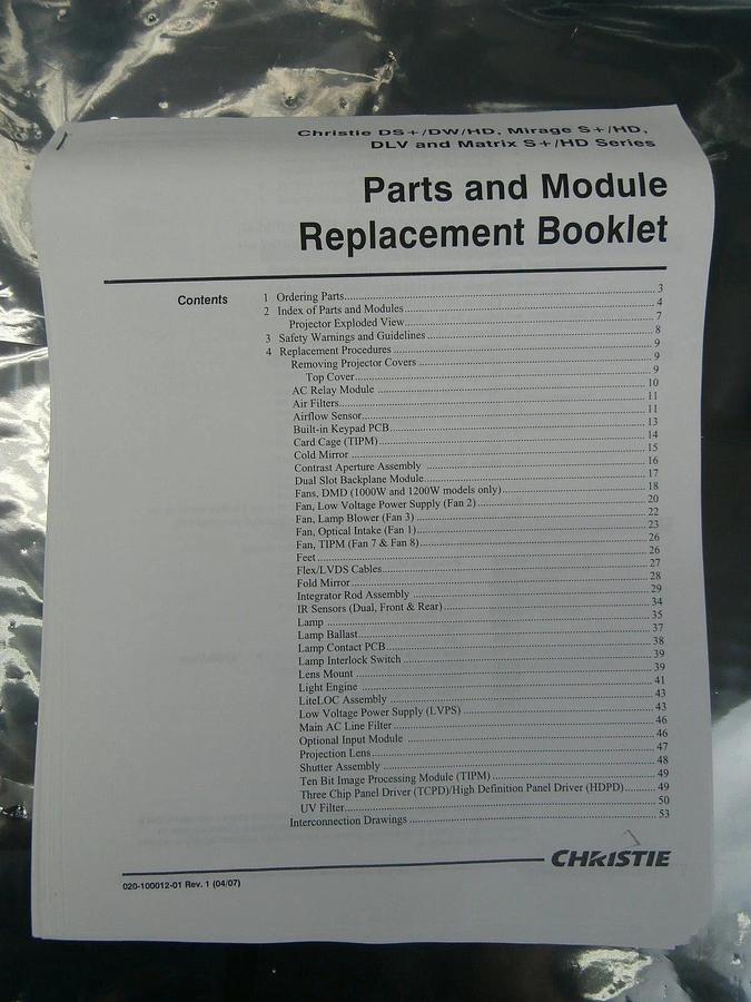 Refurbished Christie 03-260723R01P 3 Chip Panel Driver PCB 50-000723-01P Refurbished