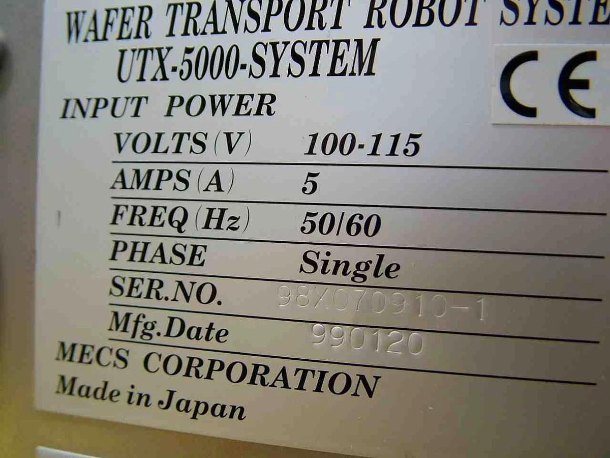 Used MECS UTX-5000-SYSTEM Wafer Transport Robot System Controller CS-7000 Working
