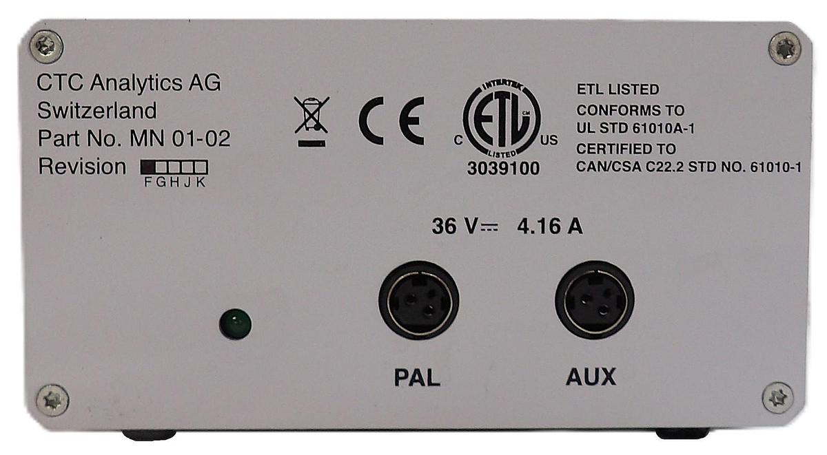 Used CTC Analytics MN 01-02 Autosampler Power Supply Working