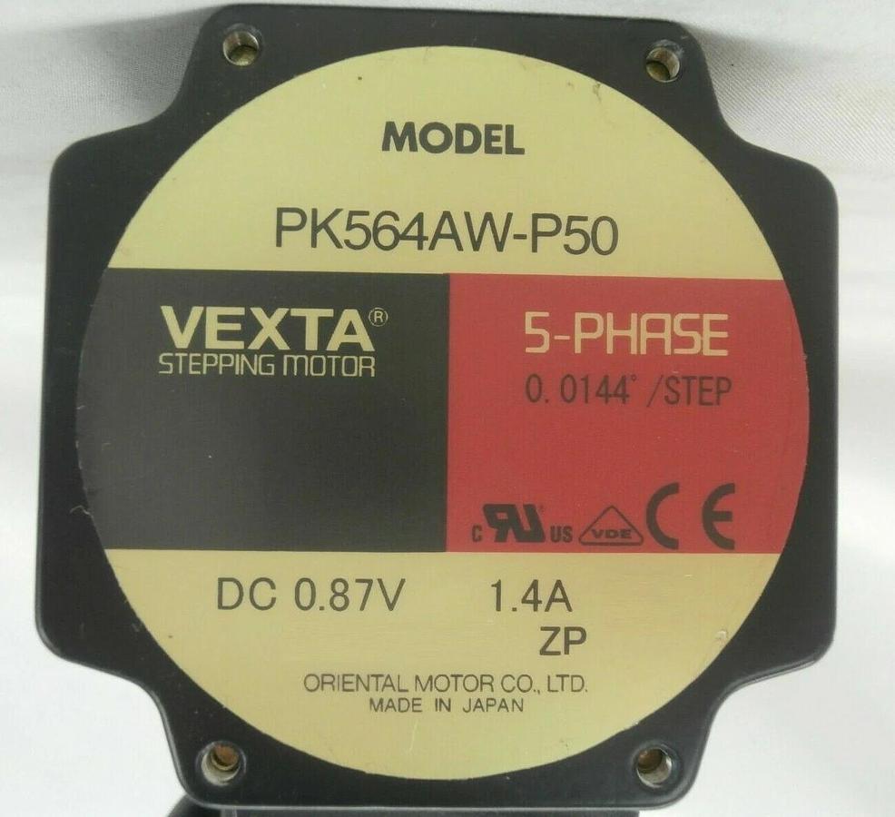 Used Oriental Motor PK564AW-P50 5-Phase Stepping Motor VEXTA Working Spare