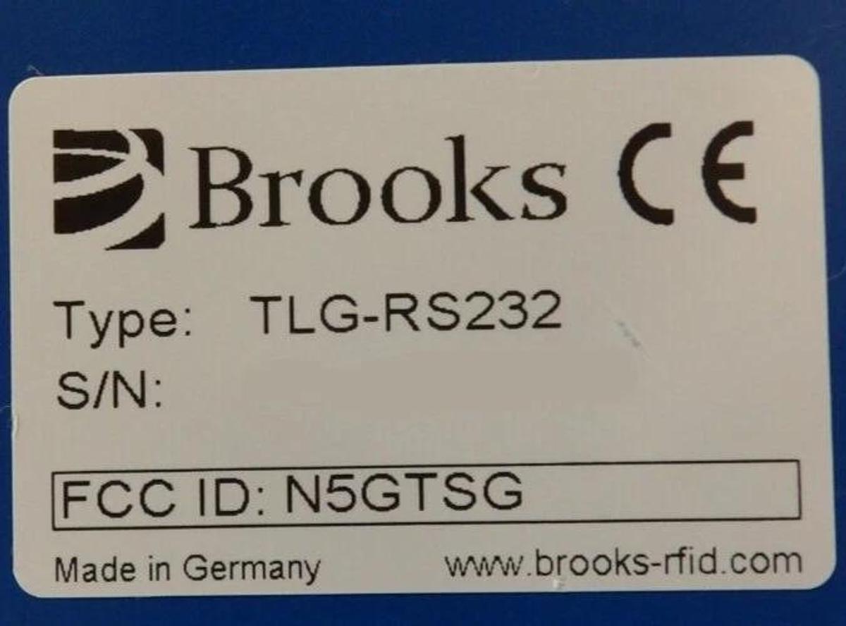 Used Brooks Automation TLG-I2-FL6M-01 Transponder Reader TLG-RS232 Working Surplus