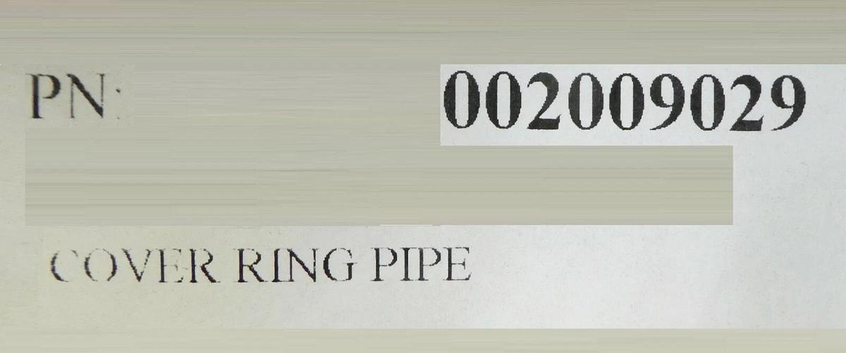 Used AMAT Applied Materials 0020-09029 Cover Ring Pipe Cleaned Working Surplus