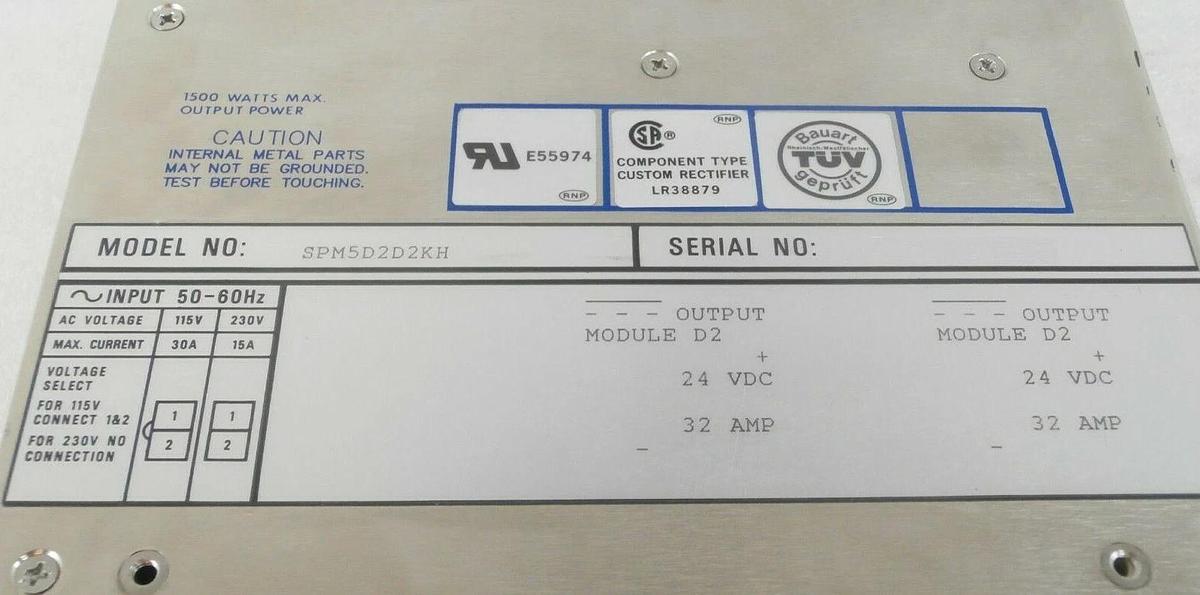 Used Power-One SPM5D2D2KH Switching Power Supply International Series 24V Working