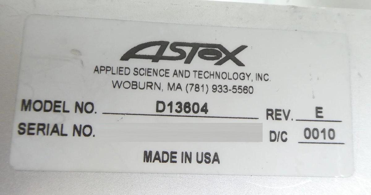 Used ASTeX C13477 Magnetron Waveguide Assembly D13604 with Adjustable Tuners Working