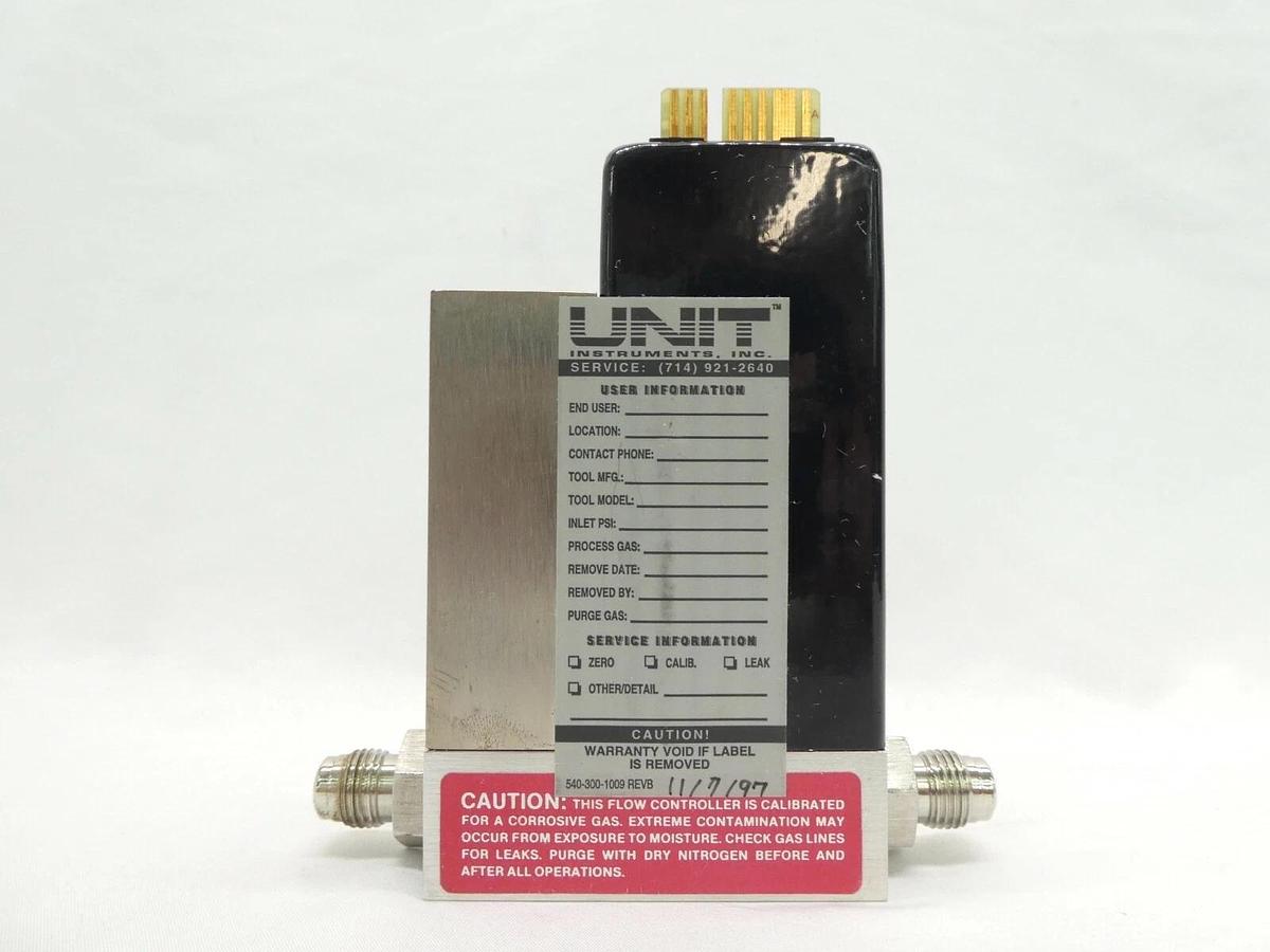 Used UNIT Instruments UFC-1200A Mass Flow Controller MFC 100 SCCM Cl2 Working Surplus